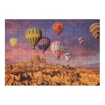 yanfind Picture Puzzle Talip ÇETİN Hot  Balloons Cappadocia Golden Hour Rock Formations Town Tourist Family Game Intellectual Educational Game Jigsaw Puzzle Toy Set