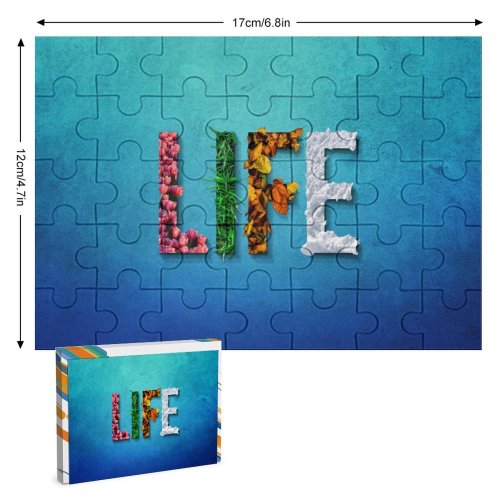 yanfind Picture Puzzle Comfreak Quotes  Seasons Spring Summer Autumn Winter Flowers Leaves Snow Grass Family Game Intellectual Educational Game Jigsaw Puzzle Toy Set