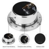 yanfind Timer Dark  Closeup Big Cat 60 Minutes Mechanical Visual Timer