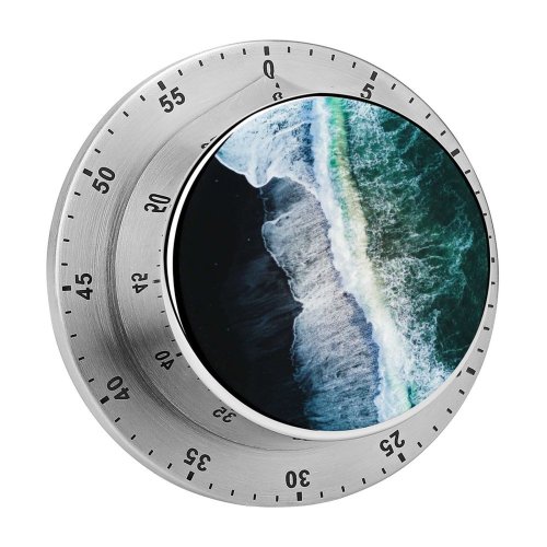 yanfind Timer Willian Justen De Vasconcellos Reynisfjara Sand Beach  Aerial Ocean Iceland 60 Minutes Mechanical Visual Timer
