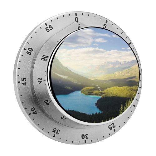 yanfind Timer Robin Christ Banff National Park Peyto Lake Canadian Rockies Mountains Forest Daylight 60 Minutes Mechanical Visual Timer