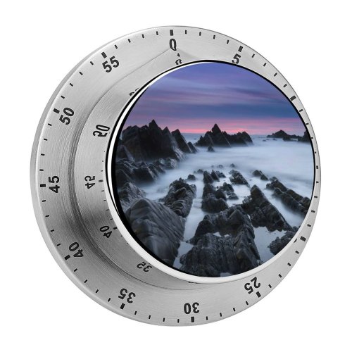 yanfind Timer Atlantic Coast Rocky Foggy Mist Evening Dusk Hartland Quay Devon United 60 Minutes Mechanical Visual Timer