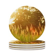 yanfind Ceramic Coasters (round) Golden Images Ground Flora Hour Grass Plant Produce Summer Pictures Vegetable Creative Family Game Intellectual Educational Game Jigsaw Puzzle Toy Set