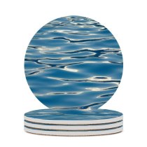 yanfind Ceramic Coasters (round)  Wave Pools Plasma Aqua Daytime Resources Azure Calm Reflection Sky Family Game Intellectual Educational Game Jigsaw Puzzle Toy Set