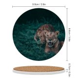 yanfind Ceramic Coasters (round) Images Cub Pair Grass Wildlife Wallpapers Chobe  Hunt   Lioness Family Game Intellectual Educational Game Jigsaw Puzzle Toy Set