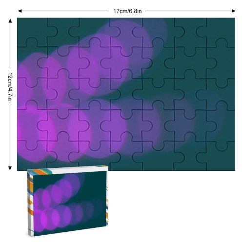 yanfind Picture Puzzle Bokeh Abstract Purple Light Circles Bubbles Family Game Intellectual Educational Game Jigsaw Puzzle Toy Set
