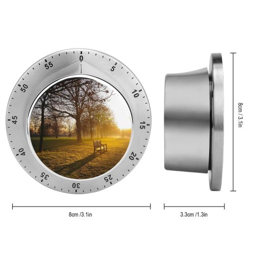yanfind Timer Dawn Grass Tranquility Tree London Sunrise Sky Empty UK Scenics Bench Absence 60 Minutes Mechanical Visual Timer