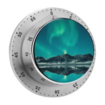 yanfind Timer Benjamin Suter Aurora Borealis Mountains Lake Sky Iceland 60 Minutes Mechanical Visual Timer