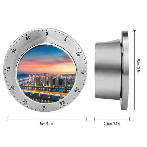 yanfind Timer Anek Suwannaphoom Busan Gwangan  City Lights Sunset Harbor Sky Metropolitan Urban 60 Minutes Mechanical Visual Timer