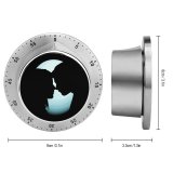 yanfind Timer Dark Love Couple Silhouette Together Romantic 60 Minutes Mechanical Visual Timer