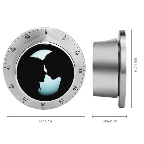 yanfind Timer Dark Love Couple Silhouette Together Romantic 60 Minutes Mechanical Visual Timer