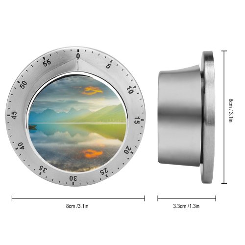 yanfind Timer Lake McDonald  National Park Montana Sunrise Golden Hour  Range Reflection 60 Minutes Mechanical Visual Timer