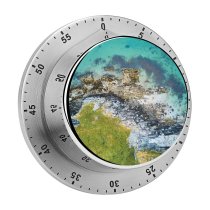 yanfind Timer Johny Goerend Island Aerial Sea Shore Ocean Rock Coast Clear 60 Minutes Mechanical Visual Timer