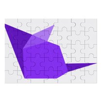 yanfind Picture Puzzle Purple Mouse Polygonal Origami Art Family Game Intellectual Educational Game Jigsaw Puzzle Toy Set