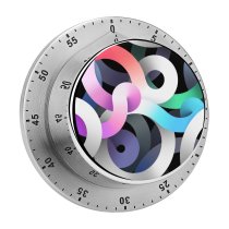 yanfind Timer Abstract  Silver Light 60 Minutes Mechanical Visual Timer