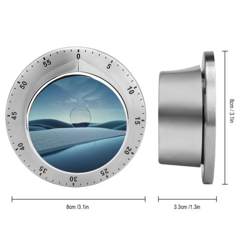 yanfind Timer Karan Gujar Graphics CGI Mirror Surreal Clear Sky 60 Minutes Mechanical Visual Timer