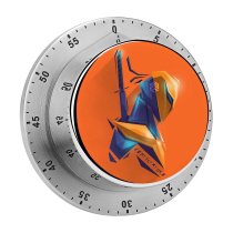 yanfind Timer Deepak Bhatt Graphics CGI Deathstroke Supervillain  Comics Minimal Art 60 Minutes Mechanical Visual Timer