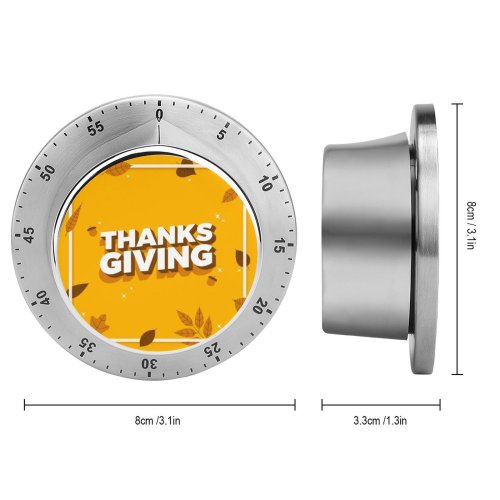 yanfind Timer Dimensional Plant Season Happiness Acorn Layered Branch Slanted USA Tradition Cartoon Autumn 60 Minutes Mechanical Visual Timer