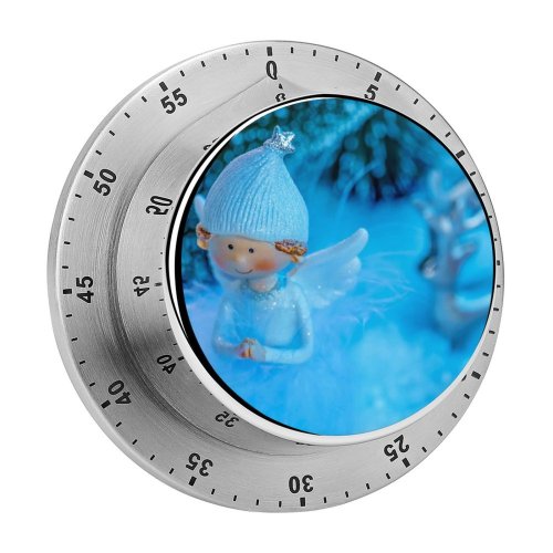 yanfind Timer Cute Teddy  Park Bench Soft Toy Wooden Evening 60 Minutes Mechanical Visual Timer