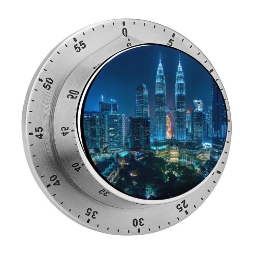 yanfind Timer Trey Ratcliff Petronas Towers Kuala Lumpur Malaysia Cityscape Night Lights Architecture Skyscrapers 60 Minutes Mechanical Visual Timer