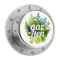 yanfind Timer Drawn Herbs Foliage Invite Wedding Garden Colorful Aquarelle Summer Natural Bouquet Tropical 60 Minutes Mechanical Visual Timer