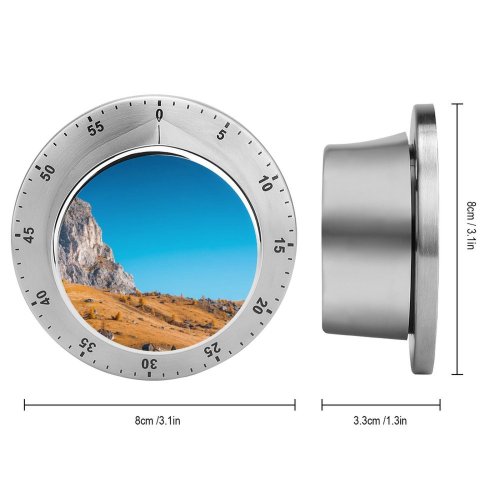 yanfind Timer Cliff Landscape Autumn Clear Sky 60 Minutes Mechanical Visual Timer
