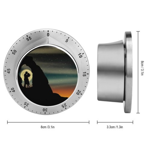 yanfind Timer Dorothe Love Couple Lovers Romantic Silhouette  Kissing 60 Minutes Mechanical Visual Timer