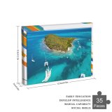 yanfind Picture Puzzle Island Tobago Tropical Sky Sunlight Destinations Beach Drone Vincent Tree Wind Sea Family Game Intellectual Educational Game Jigsaw Puzzle Toy Set