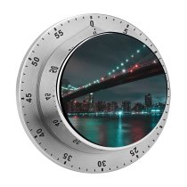 yanfind Timer Timo  Brooklyn  Manhattan City Lights Night Cityscape River York City 60 Minutes Mechanical Visual Timer