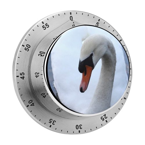 yanfind Timer Swans  Swim Bird Feather Queens Beak Ducks Geese Waterfowl Neck Duck 60 Minutes Mechanical Visual Timer