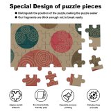 yanfind Picture Puzzle Retro Art Vintage Design Abstract  Creative Decorative Colorful Artistic Nice Funky Family Game Intellectual Educational Game Jigsaw Puzzle Toy Set