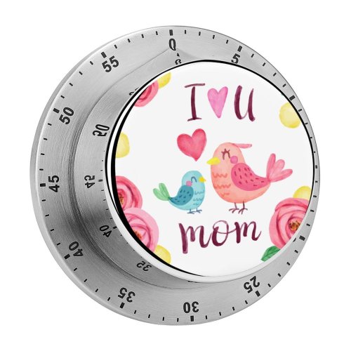 yanfind Timer Celebrations I Love You Mom Happy Mother's 60 Minutes Mechanical Visual Timer