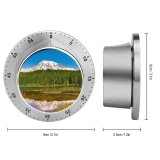 yanfind Timer Youen California Mount Rainier Volcano Seattle Washington USA Landscape Sky Reflection Trees 60 Minutes Mechanical Visual Timer
