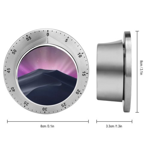 yanfind Timer Luke_Miani_YT MacOS Mojave OS X Leopard Aurora Sky Desert 60 Minutes Mechanical Visual Timer
