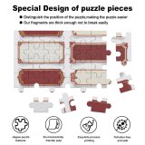 yanfind Picture Puzzle Chinese Playing Clean Cultures Rectangle Dimensional Packaging Styles Gold Elegance Empty Tradition Family Game Intellectual Educational Game Jigsaw Puzzle Toy Set