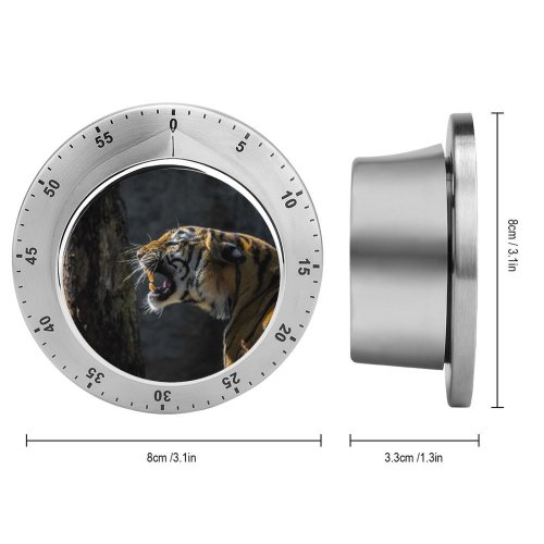 yanfind Timer TeeFarm  Big Cat Roaring Wildlife Tree Forest Light 60 Minutes Mechanical Visual Timer