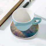 yanfind Ceramic Coasters (round) Space  Nebula Astronomy Family Game Intellectual Educational Game Jigsaw Puzzle Toy Set