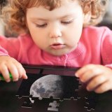 yanfind Picture Puzzle Astronomy Meteor Crater  Moonlight Night Outer Space Planetary Science Sky Waxing Family Game Intellectual Educational Game Jigsaw Puzzle Toy Set