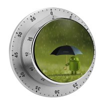 yanfind Timer Technology Android Android Robot Umbrella 60 Minutes Mechanical Visual Timer