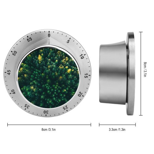 yanfind Timer Trees Forest Aerial Greenery Drone Photo 60 Minutes Mechanical Visual Timer