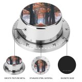 yanfind Timer Autumn Trees Path Foggy Morning Foliage Fallen Leaves 60 Minutes Mechanical Visual Timer