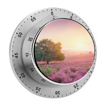 yanfind Timer Gerard Spring Sunrise Landscape Purple Heath Countryside 60 Minutes Mechanical Visual Timer