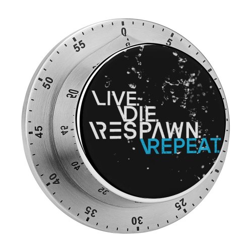 yanfind Timer Black Dark Quotes Respawn Live Die Repeat Hardcore Gamer Quotes Dark 60 Minutes Mechanical Visual Timer