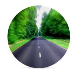 yanfind Ceramic Coasters (round) Speed Speeding Road Forest Fast Motion Rush Energy Summer Motorbike Bike Car Family Game Intellectual Educational Game Jigsaw Puzzle Toy Set
