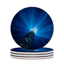 yanfind Ceramic Coasters (round) Otto Berkeley Light Beam  Look  Architecture Building Night Light Show Family Game Intellectual Educational Game Jigsaw Puzzle Toy Set