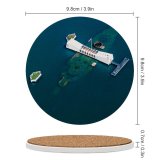 yanfind Ceramic Coasters (round) Pacific Islands Tropical Attack Harbor Sea Arizona USS Polynesia Hawaii Aerial Destinations001 Family Game Intellectual Educational Game Jigsaw Puzzle Toy Set