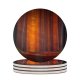 yanfind Ceramic Coasters (round) Hmetosche Autumn Forest Pathway Fallen Leaves Sunset Landscape Trees Woods Family Game Intellectual Educational Game Jigsaw Puzzle Toy Set