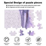 yanfind Picture Puzzle Purple Abstract  Aroma Art Curve Dynamic Flow form Magic Motion Smell Family Game Intellectual Educational Game Jigsaw Puzzle Toy Set