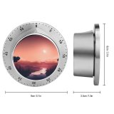 yanfind Timer RmRadev Sunset  River Mountains Gradient Peach 60 Minutes Mechanical Visual Timer