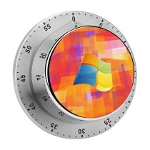 yanfind Timer Technology   XP Colorful Abstract 60 Minutes Mechanical Visual Timer